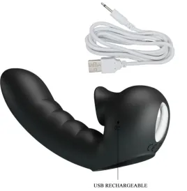 PRETTY LOVE - HOBGOBLIN VIBRATING FINGER CASE 12 VIBRATIONS CLITORIS STIMULATOR BLACK