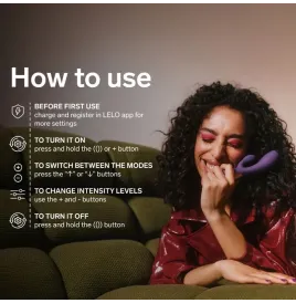 LELO - INA THRUST VIBRADOR RABBIT CON EMPUJE MORADO