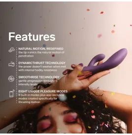 LELO - INA THRUST VIBRADOR RABBIT CON EMPUJE MORADO