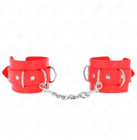 KINK - 3 APPAREILS-POIGNETS AJUSTABLES ROUGE 17,5-25 CM X 6 CM