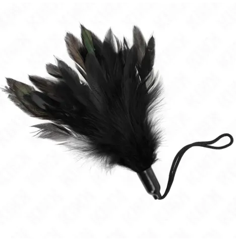 KINK - TICKLE FEATHERS WITH ROPE HANDLE PLASTIC BASE 15 CM