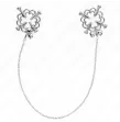 KINK - METALLISCHE BLUMEN-NIPPELKLAMMERN MIT KETTE