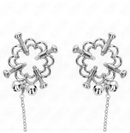 KINK - METALLISCHE BLUMEN-NIPPELKLAMMERN MIT KETTE