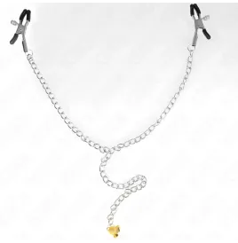 KINK - PINCES À TÉLÉTON CHAÎNE AVEC PENDENTIF CORNE 30 CM