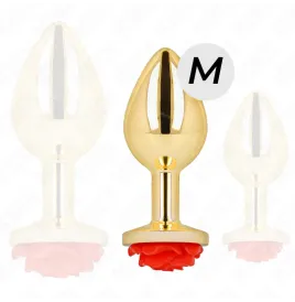 KINK - PLUG ANALE ORO ROSA ROSSO TAGLIA M