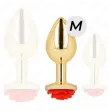 KINK - PLUG ANALE ORO ROSA ROSSO TAGLIA M