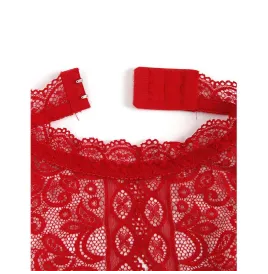 SUBBLIME - 953881 OPEN CUP BODYSUIT RED L-XL