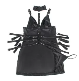 SUBBLIME - 954413 BODY BONDAGE EN CUIR NOIR L-XL