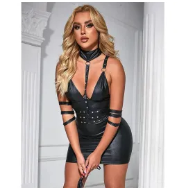 SUBBLIME - 954413 BODY BONDAGE DE CUERO NEGRO L-XL