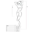 PASSION - WOMAN BS025 BODYSTOCKING BLACK DRESS STYLE ONE SIZE PASSION - WOMAN BS025 BODYSTOCKING BLACK DRESS STYLE ONE SIZE
