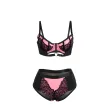 SUBBLIME - 955588 ROSA LACKLEDER MESH ZIPPER BH SET L-XL SUBBLIME - 955588 ROSA LACKLEDER MESH ZIPPER BH SET L-XL