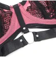 SUBBLIME - 955588 ROSA LACKLEDER MESH ZIPPER BH SET L-XL SUBBLIME - 955588 ROSA LACKLEDER MESH ZIPPER BH SET L-XL