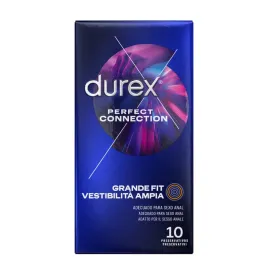 DUREX - CONNESSIONE PERFETTA SILICONE EXTRA LUBRIFICAZIONE 10 UNITÀ