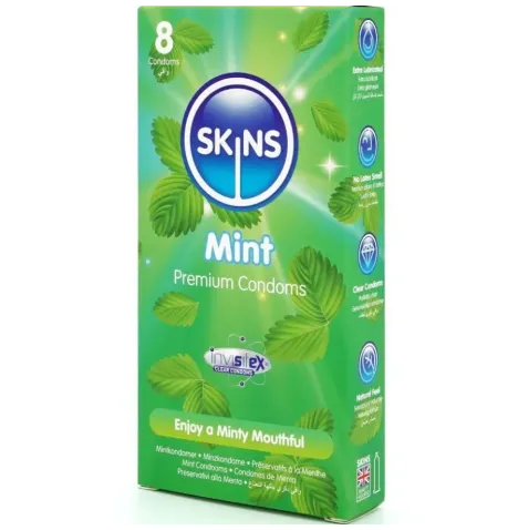 SKINS - MINT PREMIUM CONDOMS PACK 8