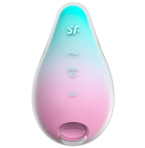 SATISFYER - MERMAID VIBES STIMULATEUR and VIBRATEUR MENTHE ET ROSE