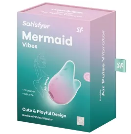 SATISFYER - MERMAID VIBES STIMULATOR and VIBRATOR MINT AND PINK