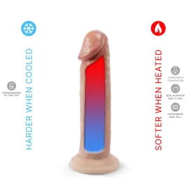 SILEXD - MODÈLE DE PÉNIS RÉALISTE 2 SILICONE THERMOREACTIF PREMIUM 19 CM