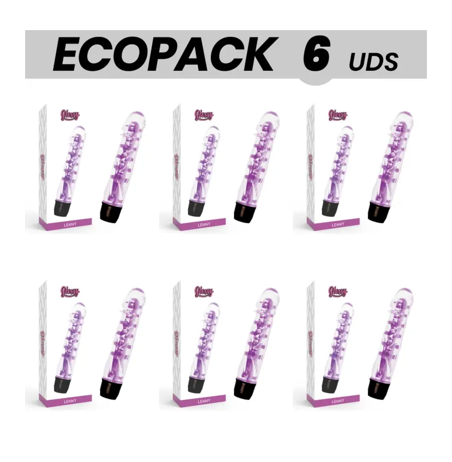 ECOPACK 6 UDS - GLOSSY LENNY VIBRADOR LILA ECOPACK 6 UDS - GLOSSY LENNY VIBRADOR LILA