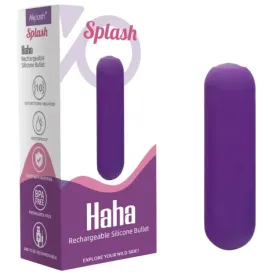 ARMONY - SPLASH HAHA VIBRATORE BULLET IN SILICONE 10 VIBRAZIONI 75 X 19 CM VIOLA