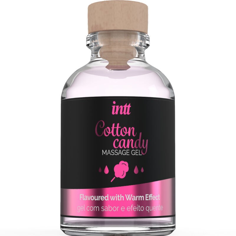 INTT MASSAGE and ORAL SEX - MASSAGE GEL WITH COTTON CANDY FLAVOR AND HEATING EFFECT