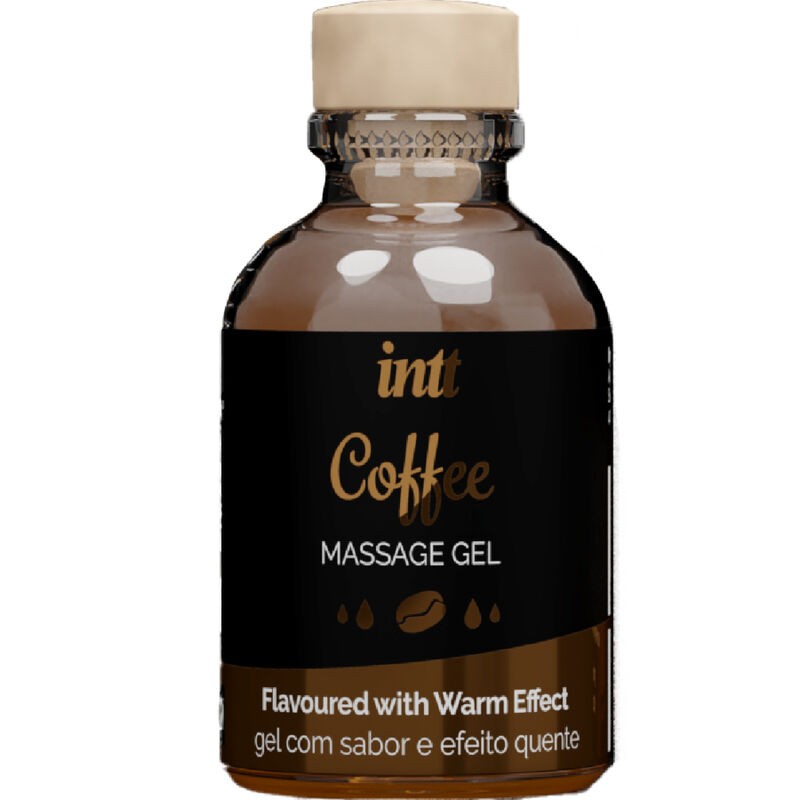 INTT MASSAGE and ORAL SEX - GEL DA MASSAGGIO AL GUSTO DI CAFFÈ EFFETTO CALDO
