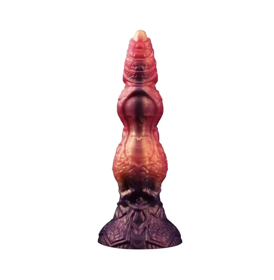 POWER MONSTERS - SAVAGE BEASTLORD TRICOLOR FANTASY SILICONE DILDO 24 CM Ø 5 CM