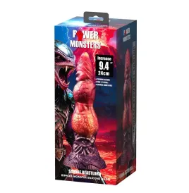 POWER MONSTERS - SAVAGE BEASTLORD TRICOLOR FANTASY SILICONE DILDO 24 CM Ø 5 CM