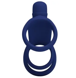 PRETTY LOVE - ELISH VIBRATIONSRING MIT VERLNGERUNG BLAU