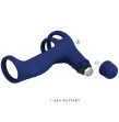 PRETTY LOVE - ELISH VIBRATIONSRING MIT VERLNGERUNG BLAU