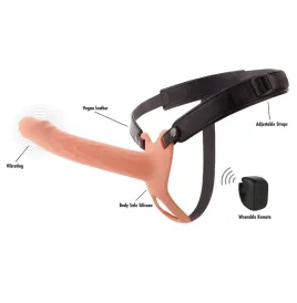 HIDDEN DESIRE - INFERNO VIBRANTE GUAINA PER PENE STRAP-ON 20 CM
