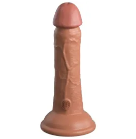 KING COCK - ÉLITE DILDO REALÍSTICO SILICONA 15.2 CM CARAMELO