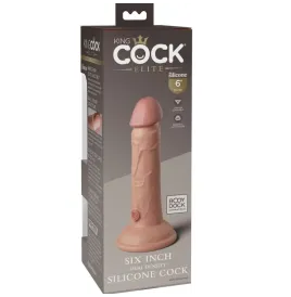 KING COCK - ÉLITE DILDO REALÍSTICO SILICONA 15.2 CM