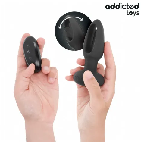 ADDICTED TOYS - PLUG ANALE CON LINGUA VIBRANTE E TELECOMANDO