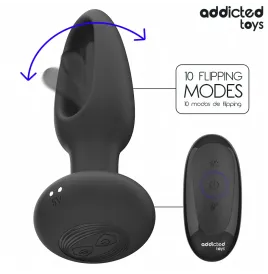 ADDICTED TOYS - PLUG ANAL AVEC LANGUE VIBRANTE ET TÉLÉCOMMANDE