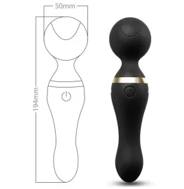 ARMONY - FREEZA MASSAGER and VIBRATEUR TÊTE SUPER FLEXIBLE NOIR