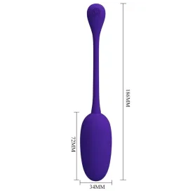 PRETTY LOVE - KNUCKER PURPLE RECHARGEABLE VIBRATING EGG