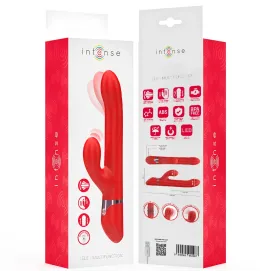 INTENSE - LELE VIBRATORE MULTIFUNZIONE ROTANTE E OSCILLANTE E STIMOLANTE ROSSO
