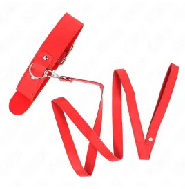 KINK - HALSKETTE MIT GÜRTEL 116 CM ROJO GURT VERSTELLBAR 32-50 CM X 8 CM