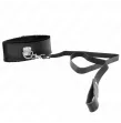 KINK - COLLIER AVEC CEINTURE 116 CM AVEC BRACELET EN CUIR NOIR AJUSTABLE 40-48 CM X 6 CM