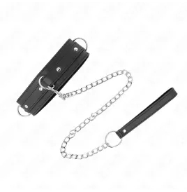 KINK - COLLIER AVEC LAISSE 65 CM 3 ANNEAUX MODÈLE 1 RÉGLABLE 38-49 CM X 5 CM