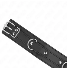 KINK - COLLIER AVEC LAISSE 65 CM 3 ANNEAUX MODÈLE 1 RÉGLABLE 38-49 CM X 5 CM