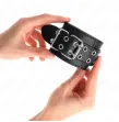KINK - DOUBLE BUCKLE WRIST RESTRAINTS BLACK ADJUSTABLE 19-26 CM