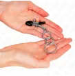 KINK - PINZAS PARA PEZONES CON 3 AROS 6 CM KINK - PINZAS PARA PEZONES CON 3 AROS 6 CM