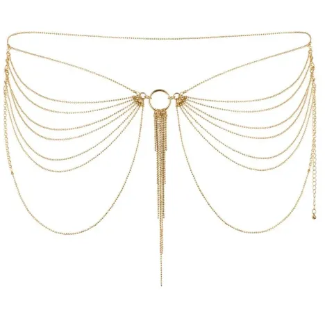 BIJOUX INDISCRETS - GIOIELLO MAGNIFIQUE CON CATENA IN METALLO PER VITA DORATA
