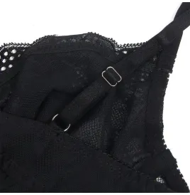 SUBBLIME - 955625 BODY EN DENTELLE AVEC FERMETURE EN BAS NOIR L-XL