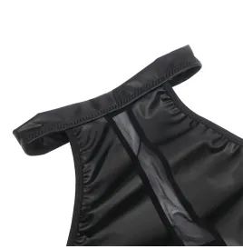 SUBBLIME - 955489 ABITO CON SCOLLO ALTO E TRASPARENZE NERO L-XL