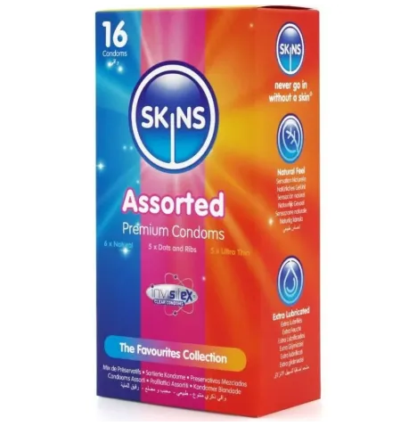 SKINS - SORTIERTE PREMIUM-KONDOME PACKUNG 16