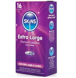 SKINS - PRESERVATIVI EXTRA LARGE PREMIUM CONFEZIONE DA 16