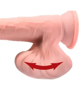 KING COCK PLUS - GODEMICHET RÉALISTE TRIPLE DENSITÉ AVEC TESTICULES MOBILES 23 CM CHAIR