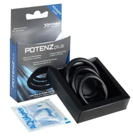 JOYDIVISION POTENZDUO - PLUS SET 3 ANELLI NERO - S, M, L